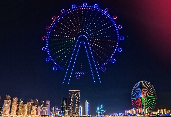 Foreign travelers can see the Drone show when enjoying DSF 2025-2026 Foreign travelers can see the Drone show when enjoying DSF 2025-2026