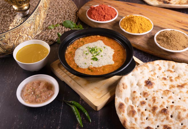Arabic food in Dubai with traditional Middle Eastern dishes