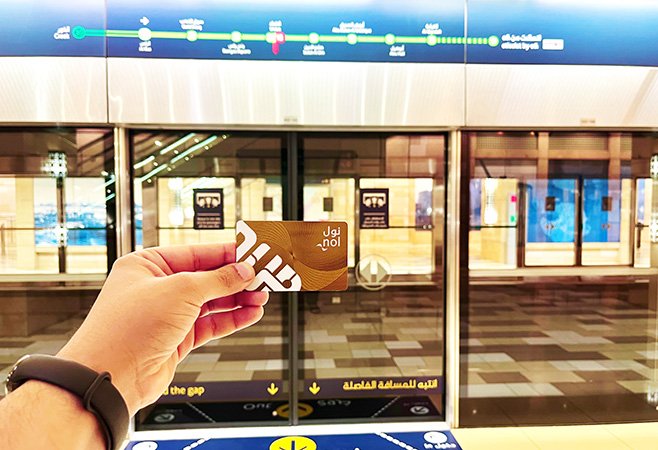 NOL card in Dubai used for metro buses trams ferries and public transportation across the city