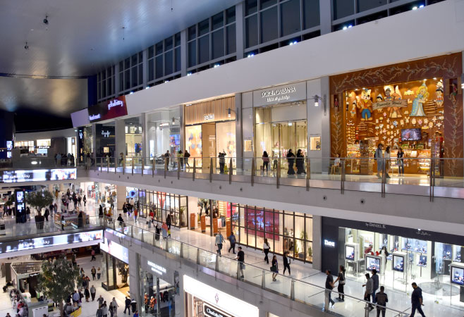 Dubai Mall during the January shopping season