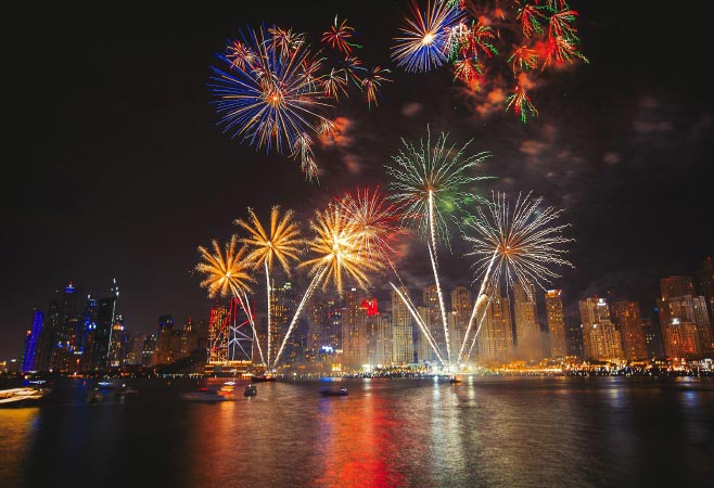 New Year in Dubai family celebration with entertainment and festive activities