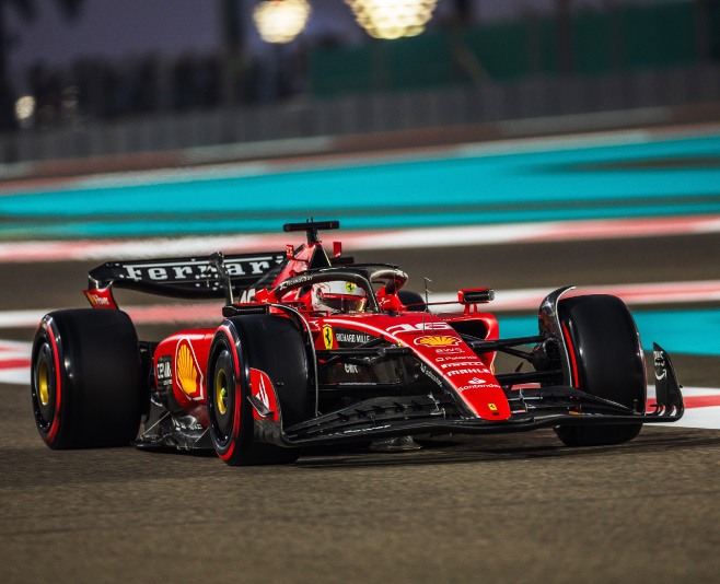 Charles Leclerc of Monaco and Scuderia Ferrari during Formula One Abu Dhabi Grand Prix