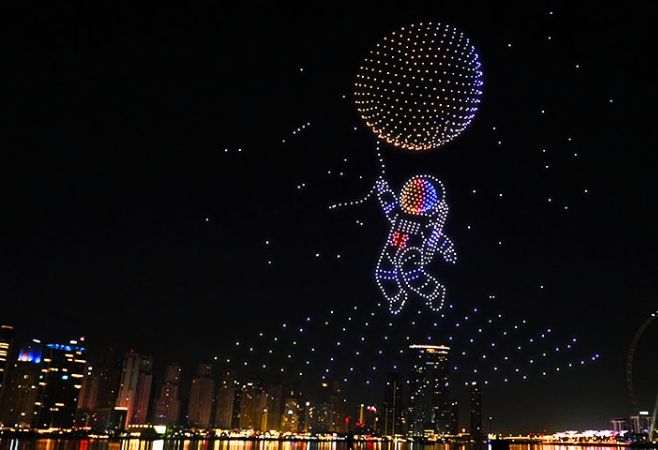 Drone show is a great activity outside that visitors should experience Drone show is a great activity outside that visitors should experience