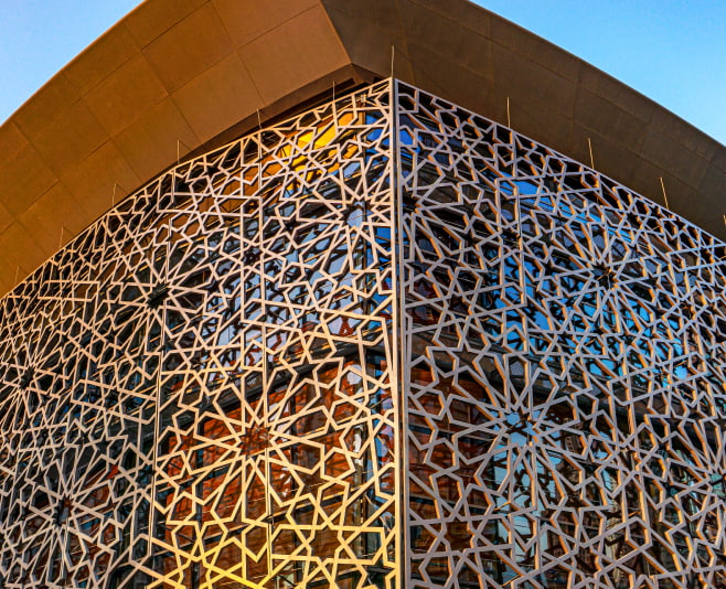 Futuristic venue of Dubai Opera building